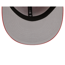 Load image into Gallery viewer, Los Angeles Dodgers New Era 59fifty 5950 New Era Cardinal Red &amp; Black Fitted Hat