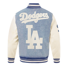 Load image into Gallery viewer, Los Angeles Dodgers Varsity Denim Linen Pro Standard Jacket