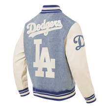 Load image into Gallery viewer, Los Angeles Dodgers Varsity Denim Linen Pro Standard Jacket