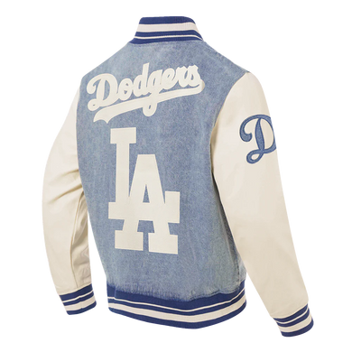 Los Angeles Dodgers Varsity Denim Linen Pro Standard Jacket