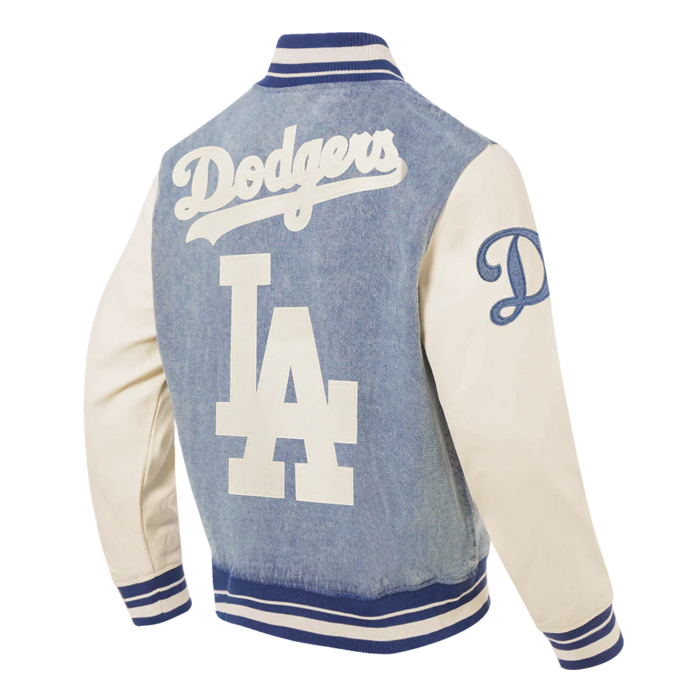 Los Angeles Dodgers Varsity Denim Linen Pro Standard Jacket