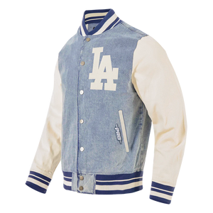 Los Angeles Dodgers Varsity Denim Linen Pro Standard Jacket