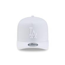 Load image into Gallery viewer, Los Angeles Dodgers New Era White on White 9Fifty 950 A Frame Curved Bill Snapback Hat