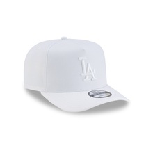 Load image into Gallery viewer, Los Angeles Dodgers New Era White on White 9Fifty 950 A Frame Curved Bill Snapback Hat