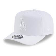 Load image into Gallery viewer, Los Angeles Dodgers New Era White on White 9Fifty 950 A Frame Curved Bill Snapback Hat