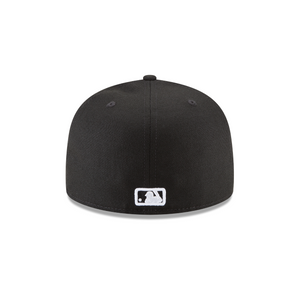 Los Angeles Dodgers Fitted 59fifty 5950 Black with White LA Logo New Era Cap