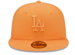 Los Angeles LA Dodgers Fitted 59fifty 5950 Color Pack Orange New Era Hat