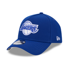 Load image into Gallery viewer, Los Angeles Lakers New Era 9Forty Blue &amp; White 940AF Curved Bill Snapback Cap