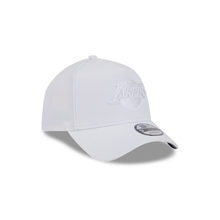 Load image into Gallery viewer, Los Angeles Lakers New Era 9Forty White on White 940AF Curved Bill Snapback Cap