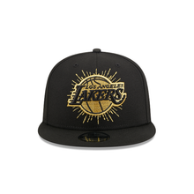 Load image into Gallery viewer, Los Angeles Lakers 9FIFTY 950 Metallic Black with Gold New Era Snapback Hat