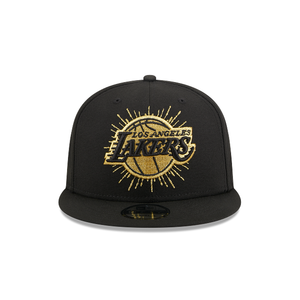 Los Angeles Lakers 9FIFTY 950 Metallic Black with Gold New Era Snapback Hat