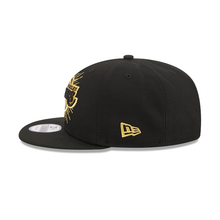 Load image into Gallery viewer, Los Angeles Lakers 9FIFTY 950 Metallic Black with Gold New Era Snapback Hat