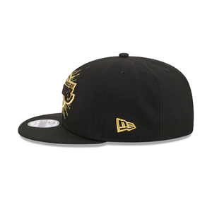 Los Angeles Lakers 9FIFTY 950 Metallic Black with Gold New Era Snapback Hat