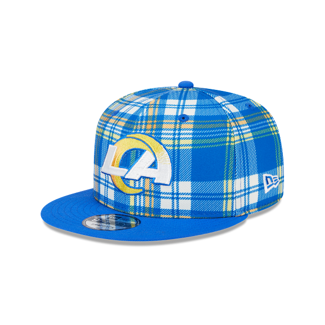 Los Angeles Rams New Era 9Fifty 950 Snapback Statement Sideline Plaid Cap