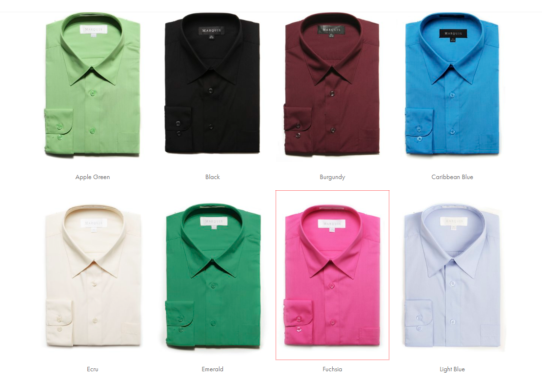 Boys Dress Shirt Regular Classic Fit in 18 Colors Kids 16 / Fuschia