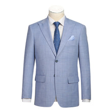 Load image into Gallery viewer, Single Breasted Light Blue New Slim Fit Suit # 293-51