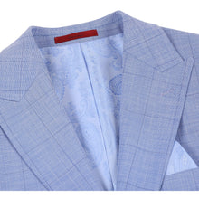 Load image into Gallery viewer, Single Breasted Light Blue New Slim Fit Suit # 293-51