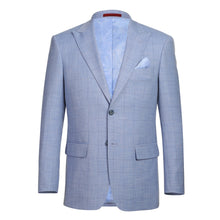 Load image into Gallery viewer, Single Breasted Light Blue New Slim Fit Suit # 293-51