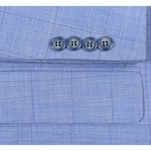 Load image into Gallery viewer, Single Breasted Light Blue New Slim Fit Suit # 293-51