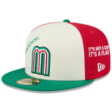 Load image into Gallery viewer, Mexico Baseball New Era 59fifty 5950 "it's not a cap, it's a flag" Fitted Anniversary Hat