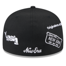 Load image into Gallery viewer, Mexico Baseball New Era 59fifty 5950 "it's not a cap, it's a flag" Fitted Anniversary Black &amp; White Hat