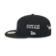 Load image into Gallery viewer, Mexico Baseball New Era 59fifty 5950 "it's not a cap, it's a flag" Fitted Anniversary Black &amp; White Hat