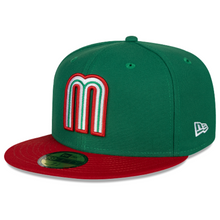Load image into Gallery viewer, Mexico Baseball New Era 59fifty 5950 Fitted Kelly &amp; Scarlet Hat 70635092