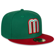 Load image into Gallery viewer, Mexico Baseball New Era 59fifty 5950 Fitted Kelly &amp; Scarlet Hat 70635092