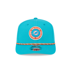 Miami Dolphins New Era Sideline 970 9Seventy Stretch Snap Snapback Hat