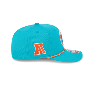 Miami Dolphins New Era Sideline 970 9Seventy Stretch Snap Snapback Hat