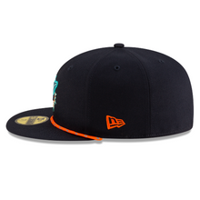 Load image into Gallery viewer, Miami Dolphins New Era 59Fifty 5950 Rivalry Design Fitted Hat