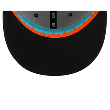 Load image into Gallery viewer, Miami Dolphins New Era 59Fifty 5950 Rivalry Design Fitted Hat