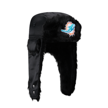 Load image into Gallery viewer, Miami Dolphins New Era Solid Black Trapper Hat