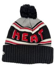 Load image into Gallery viewer, Knitted beanie with 'HEAT' text and pom