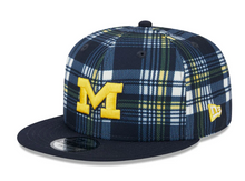 Load image into Gallery viewer, Michigan Wolverines New Era 9Fifty 950 Snapback Plaid Cap