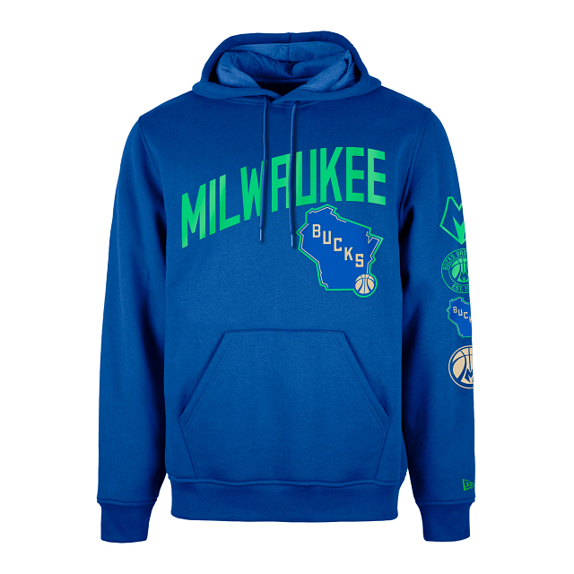 Milwaukee Bucks New Era Fleece Pullover Hoodie
