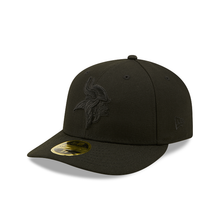 Load image into Gallery viewer, Minnesota Vikings Double Black New Era 59Fifty 5950 Fitted Cap