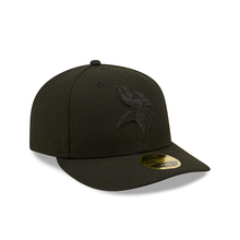 Load image into Gallery viewer, Minnesota Vikings Double Black New Era 59Fifty 5950 Fitted Cap