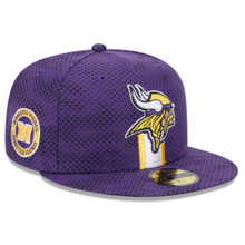 Load image into Gallery viewer, Minnesota Vikings New Era 59Fifty 5950 Sideline Fitted Cap