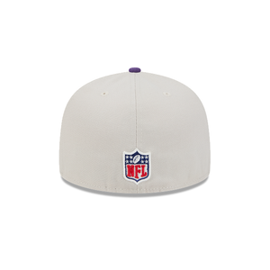 Minnesota Vikings New Era 59Fifty 5950 Sideline Football & Helmet Graphic Fitted Cap