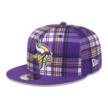 Load image into Gallery viewer, Minnesota Vikings New Era 9Fifty 950 Snapback Statement Sideline Plaid Cap