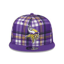 Load image into Gallery viewer, Minnesota Vikings New Era 9Fifty 950 Snapback Statement Sideline Plaid Cap