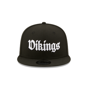 Minnesota Vikings New Era 9Fifty 950 Black & White Snapback Cap