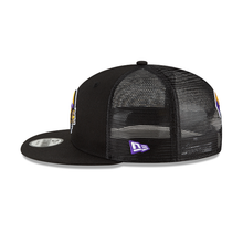 Load image into Gallery viewer, Minnesota Vikings New Era 9Fifty 950 Black Snapback Trucker Cap