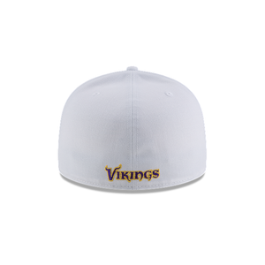 Minnesota Vikings New Era 59Fifty 5950 White Fitted Cap