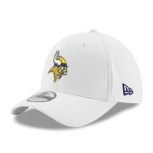 Load image into Gallery viewer, Minnesota Vikings New Era White 39Thirty 3930 Flex Fit Hat