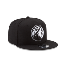 Load image into Gallery viewer, Minnesota Timberwolves 9FIFTY 950 New Era Black &amp; White Snapback Hat