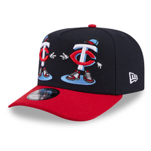 Load image into Gallery viewer, Minnesota Twins New Era 9Fifty A Frame 950AF Curved Bill Cartoon Snapback Hat