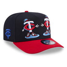 Load image into Gallery viewer, Minnesota Twins New Era 9Fifty A Frame 950AF Curved Bill Cartoon Snapback Hat