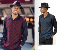 Leisure Two Piece Long Sleeve Shirt & Pants Classic Walking or Cruising Set # 2477